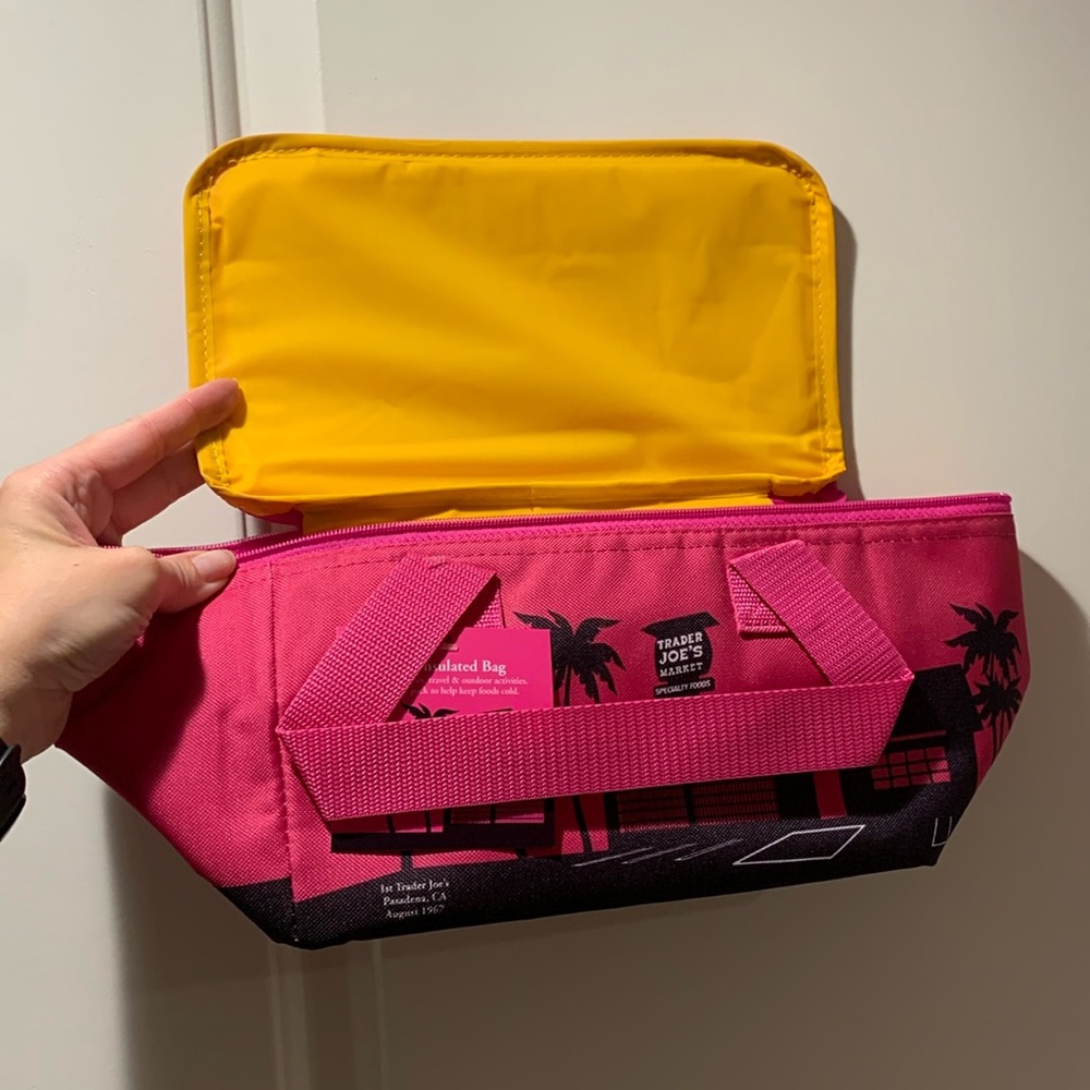 Pink Trader Joe’s Mini Insulated Bag